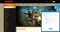 Desktop Screenshot of goldvk.com